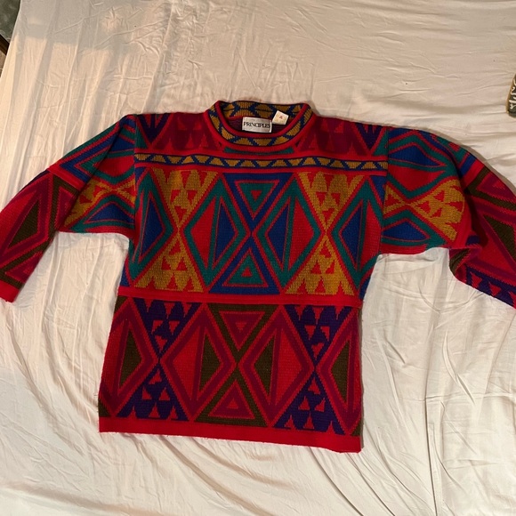 Vintage Principles Nylon/Acrylic Sweater Size Small - Picture 2 of 9